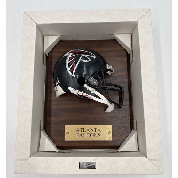 Riddell Atlanta Falcons Mini Helmet Wall Plaque 8" x 10" NFL New - Picture 4 of 5